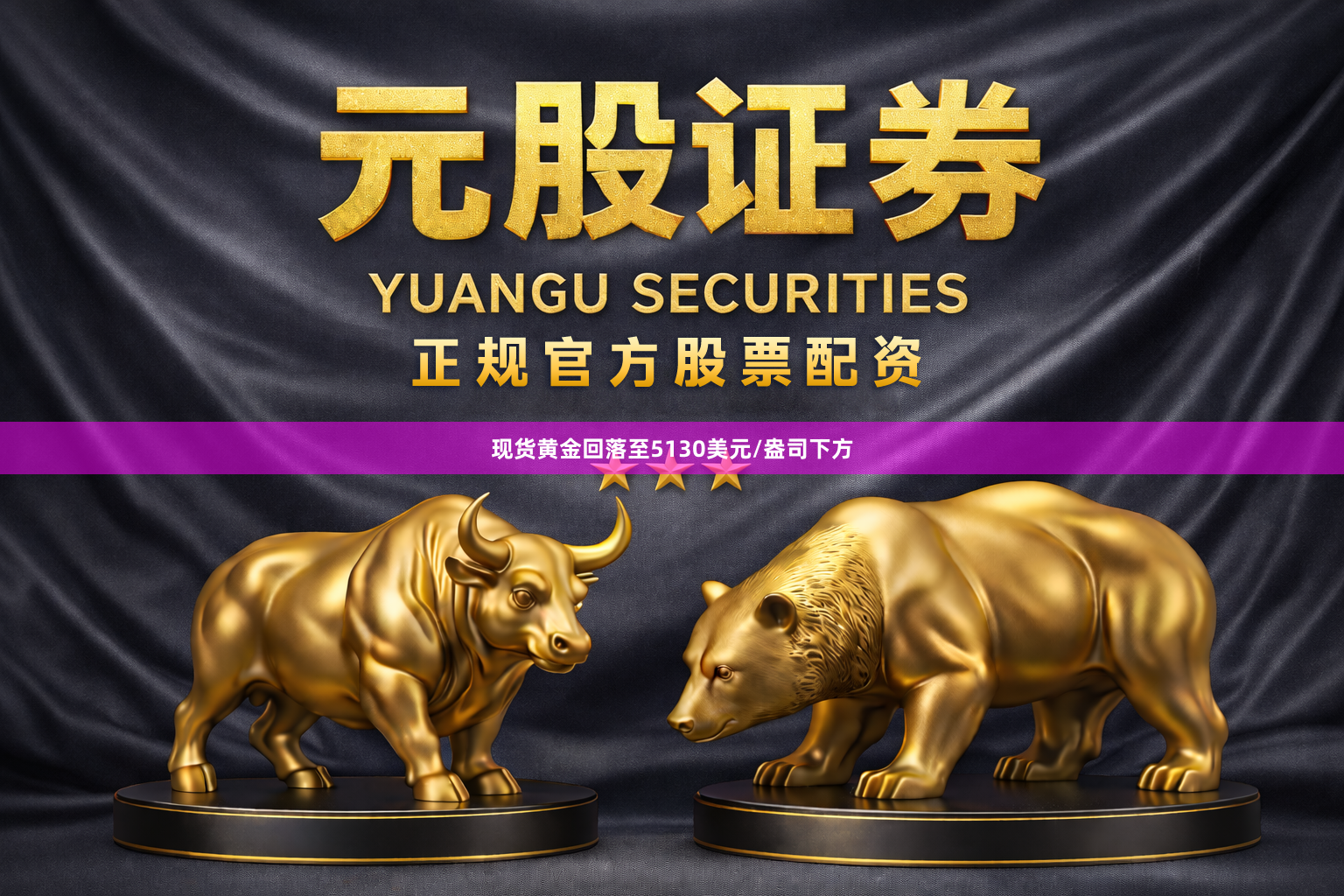 现货黄金回落至5130美元/盎司下方